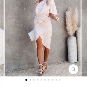 Satin one should drape dress